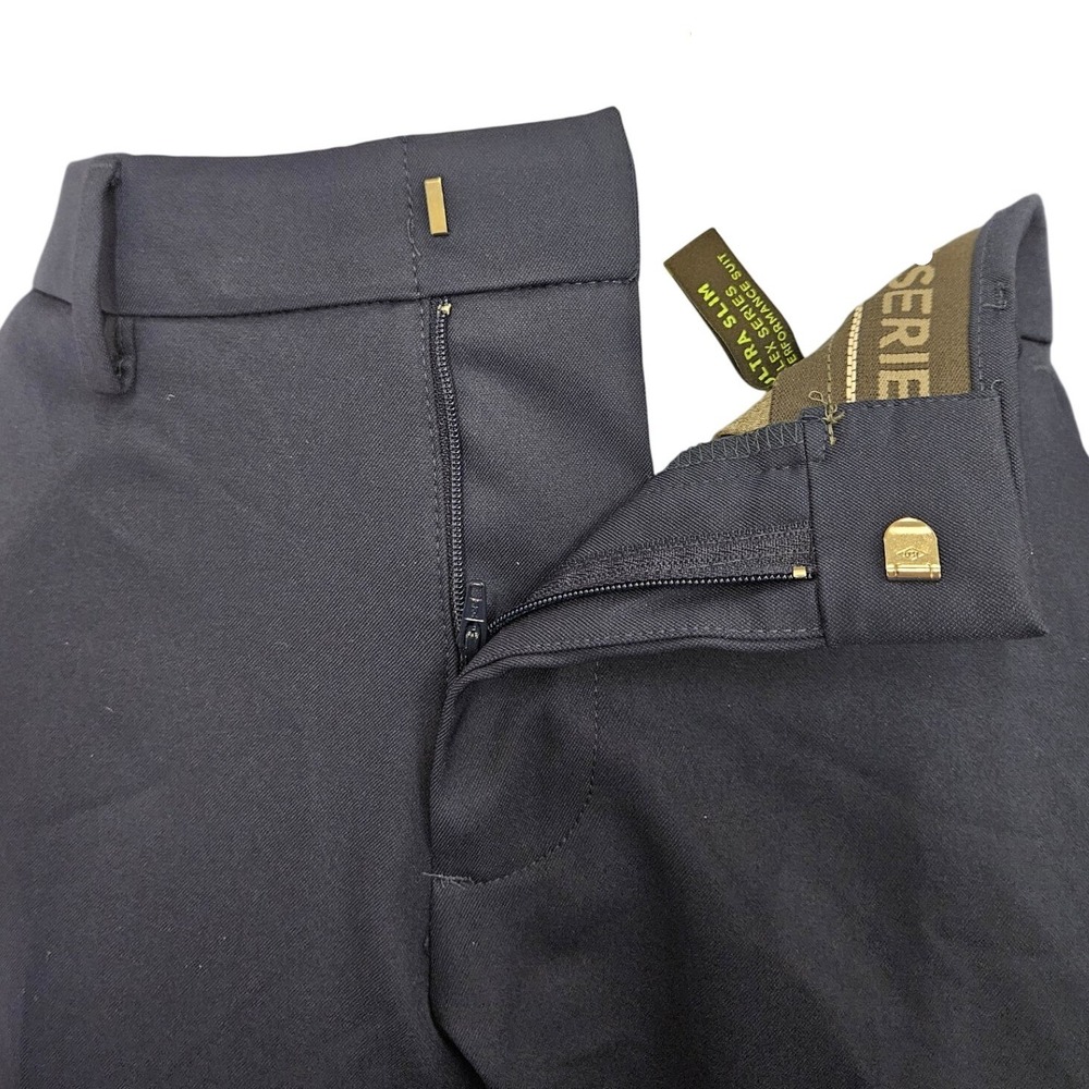 Haggar H26 Suit Pants Mens 34x32 Navy Blue New Ultra Slim Flex Series Trousers - Picture 6 of 7